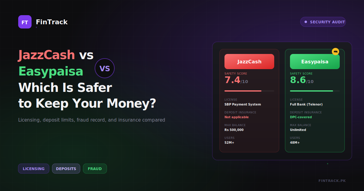 JazzCash vs Easypaisa: Which Is Safer to Keep Your Money In — An Honest Financial Assessment